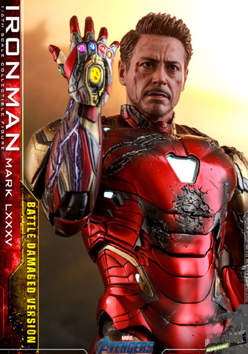 hottoys推出复仇者联盟4终局之战钢铁侠mark85战损版16比例合金珍藏