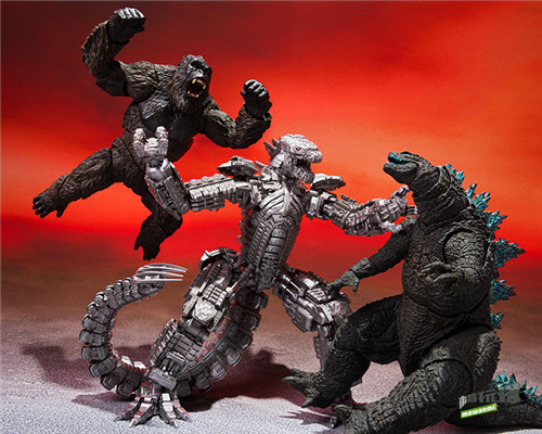 万代推出s.h.monsterarts《哥斯拉大战金刚》机械哥斯拉可动模型